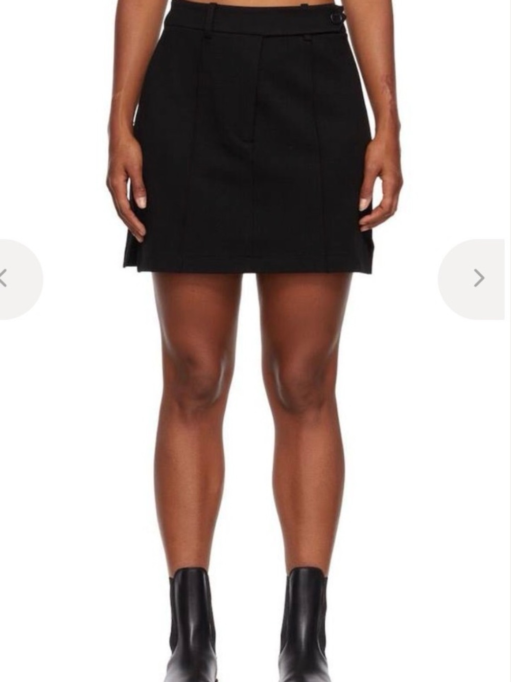 Anine Bing Black Tailored high waisted skirt